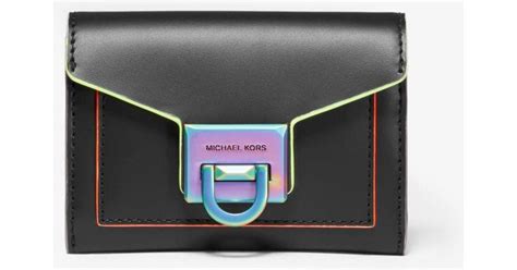 michael kors manhattan contrast wallet.